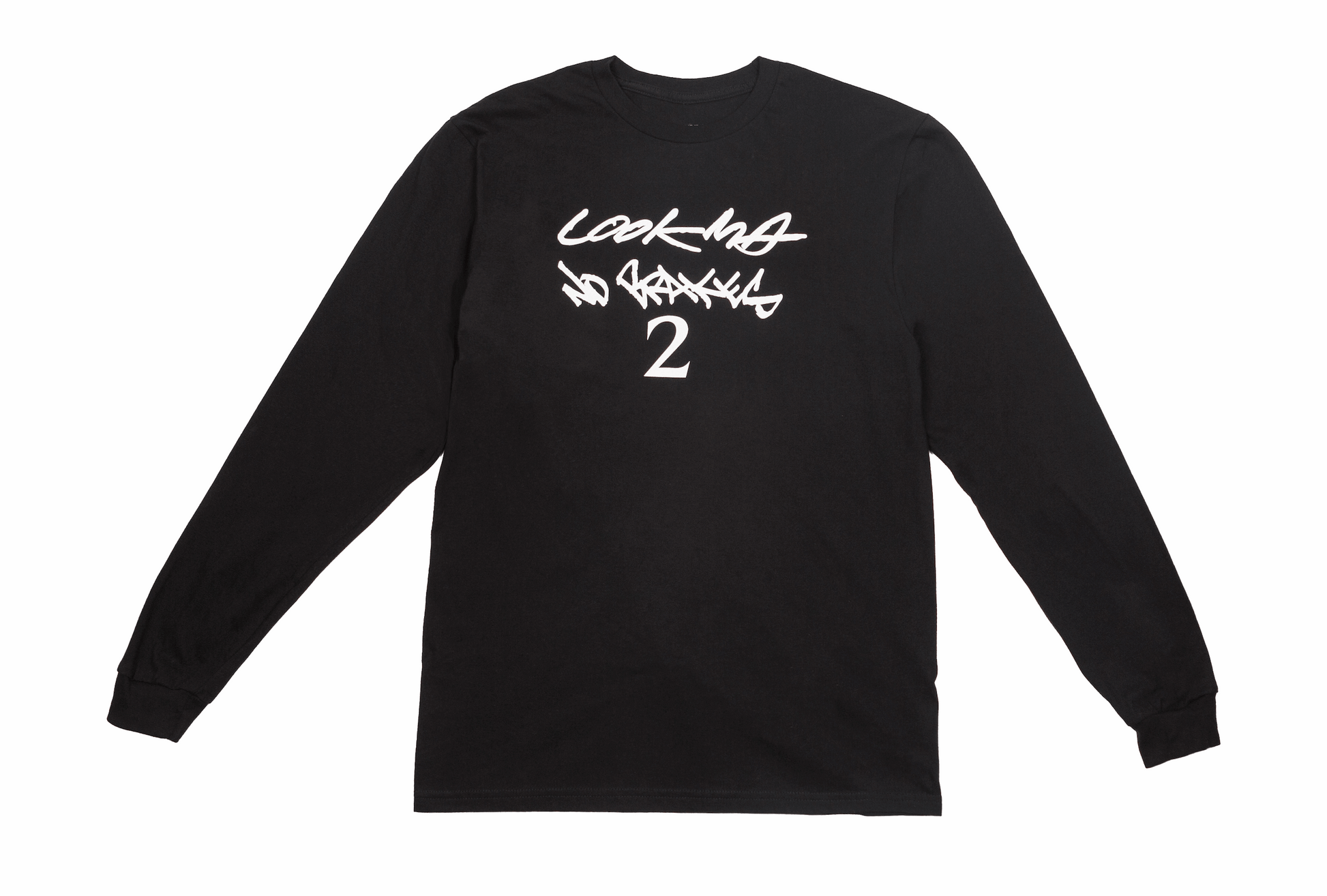 LCCC LOOK MA NO BRAKES 2 SAMURAI KING LONG SLEEVE TEE
