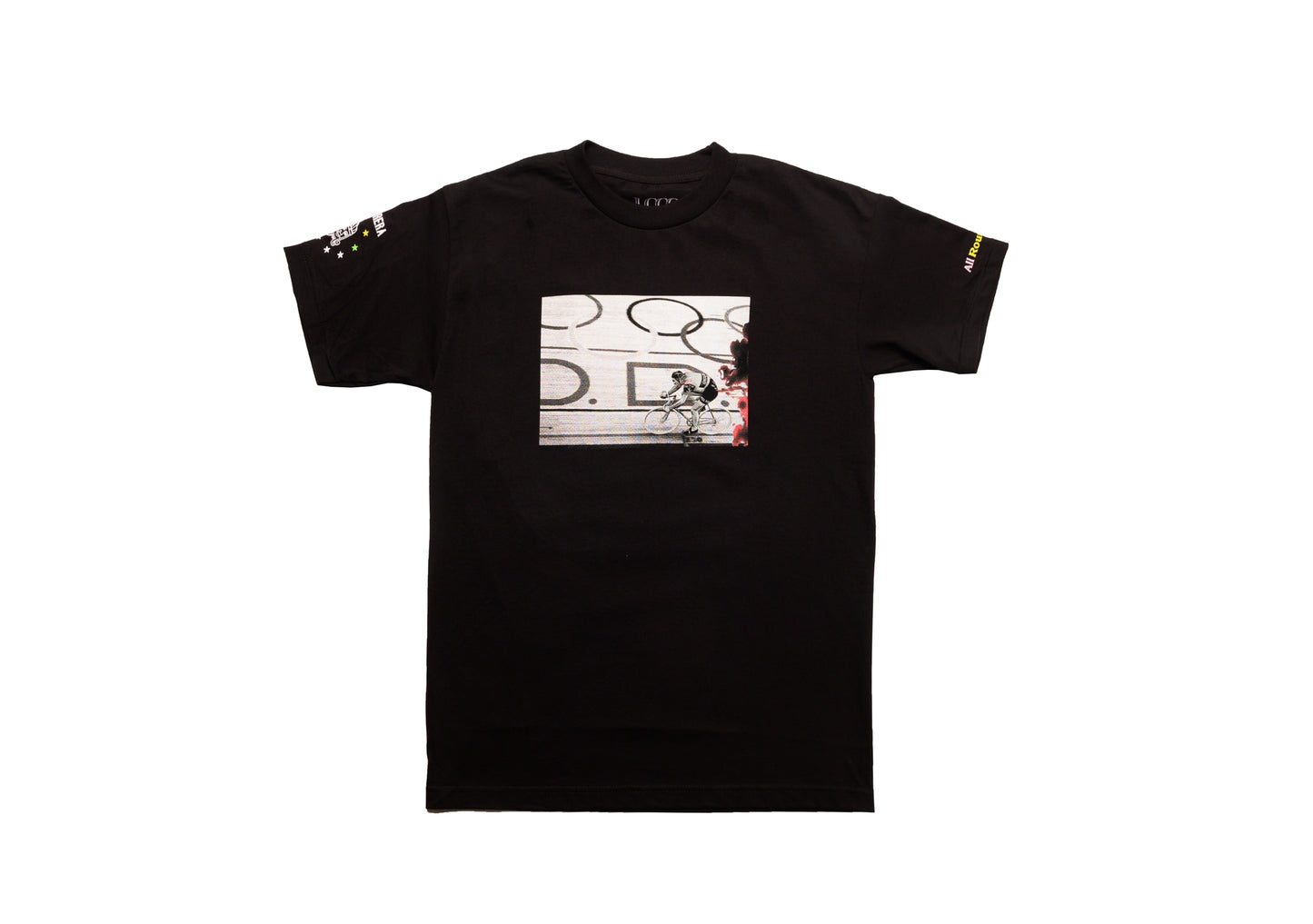 LCCC The Cannibal black tee, front view featuring bold white graphic print